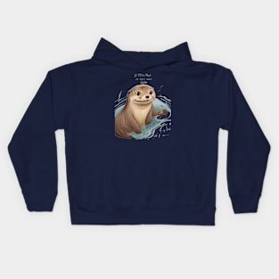 Je M'en  Je Suis Une Loutre Kids Hoodie